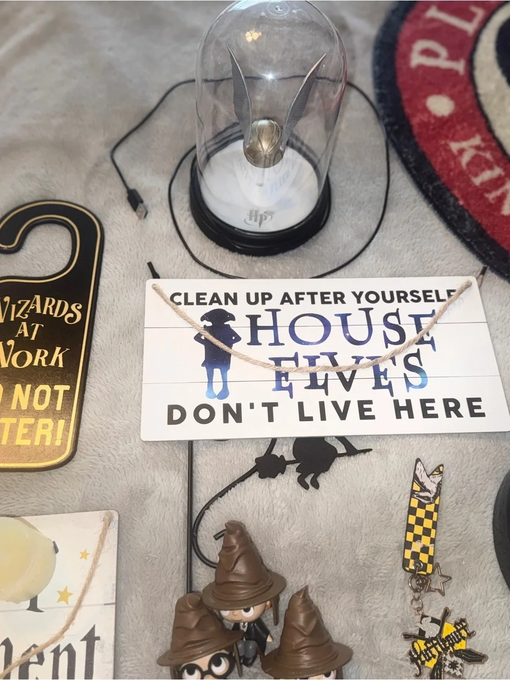 Harry Potter 12-Piece Room Decor, 2 Curtain Panels & Collectibles Lot